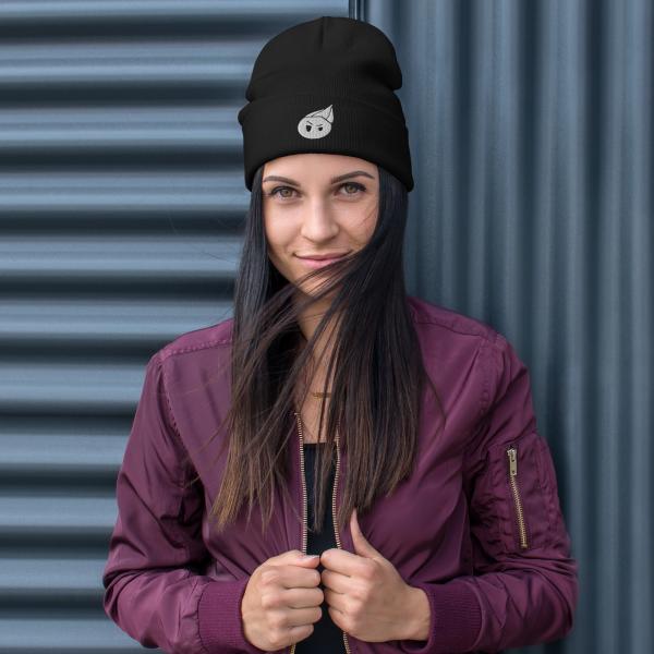 NLO Black/White Beanie - Image 3