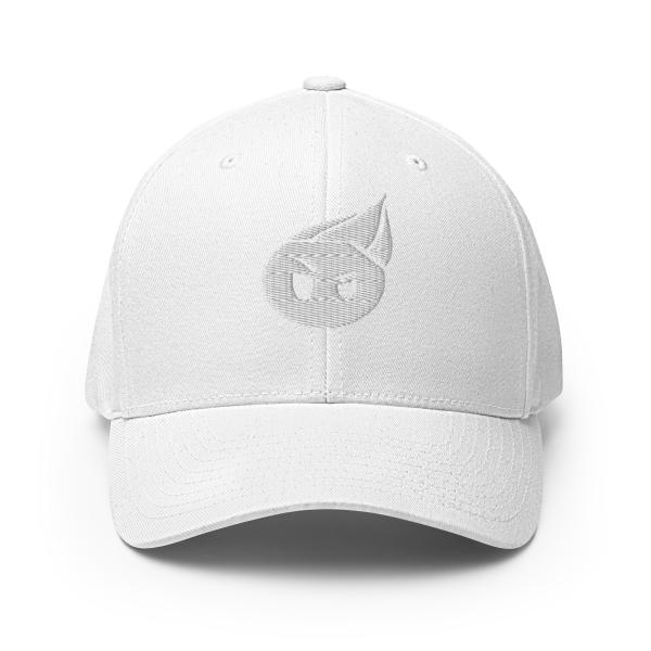 ALL WHITE Logo FlexFit Cap