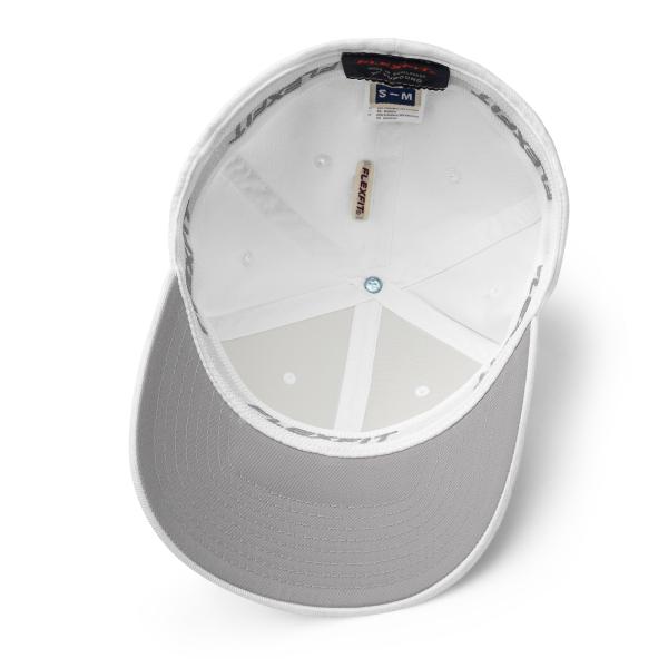 ALL WHITE Logo FlexFit Cap - Image 3