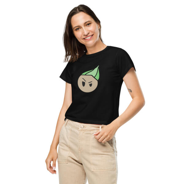 Women’s High-Waisted NLO Logo Shirt - Image 2